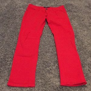 Red skinny jeans size 1 papaya fit like women’s 2